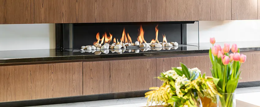 Double-height Fireplace Design Refurbishment in Pinole, California